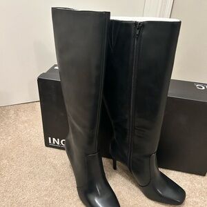 INC International Concepts Black Heeled Boots